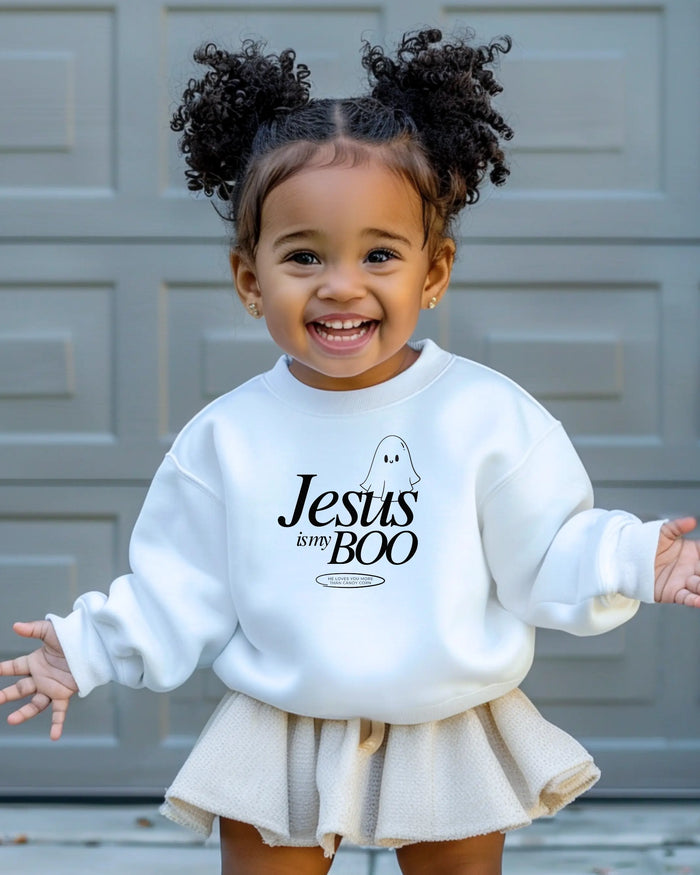 Jesus is my Boo Kids Pullover Saved by Grace Co.