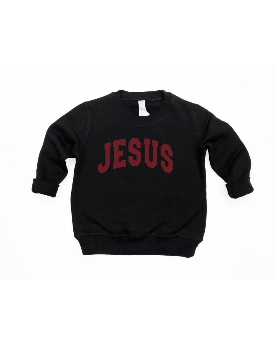 Jesus Varsity Crew Kids Sweatshirt SBG Co.