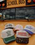 TEACH - Pink Vintage Trucker Hat