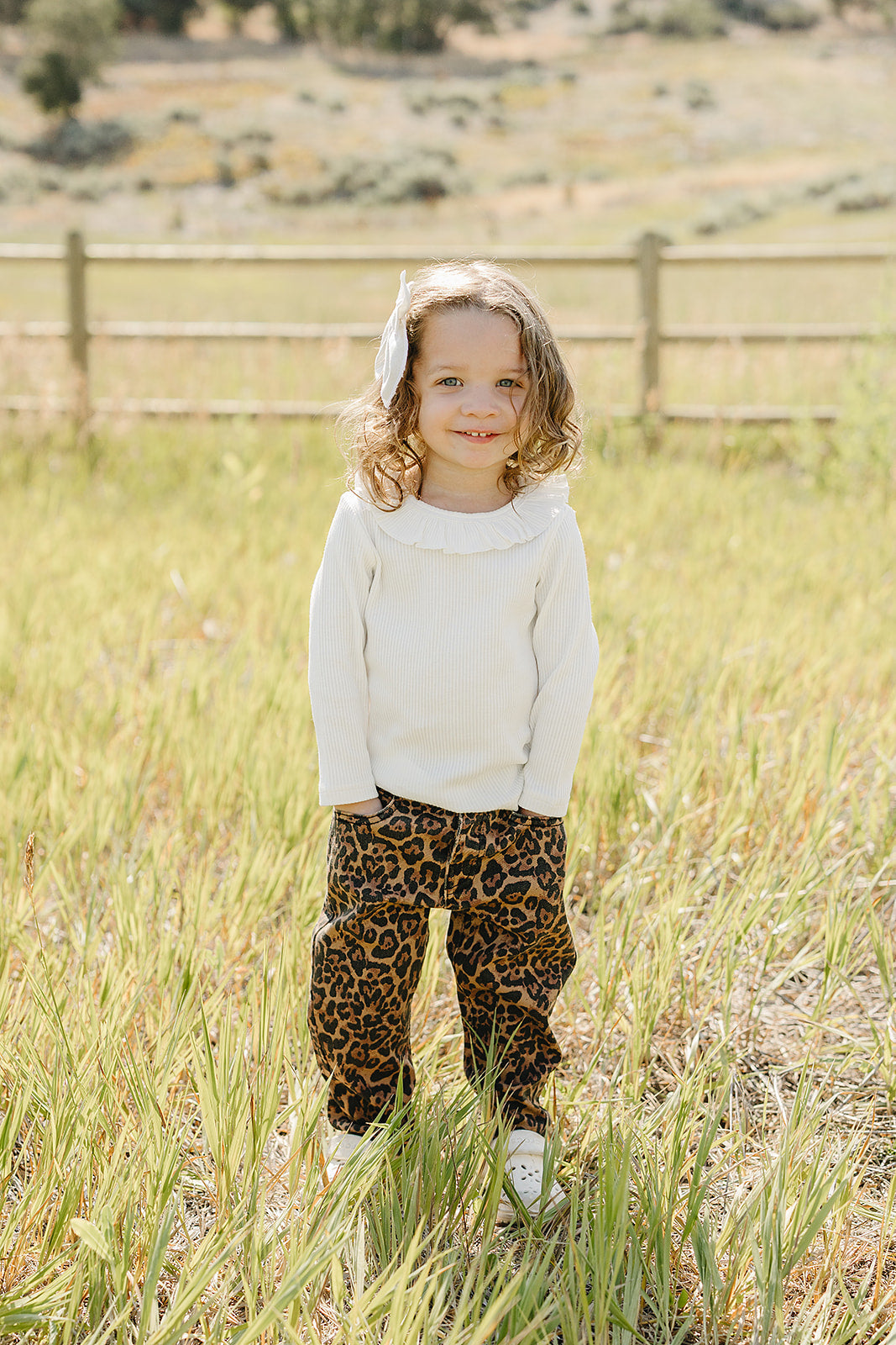 Cheetah Barrel Jeans Mebie Baby
