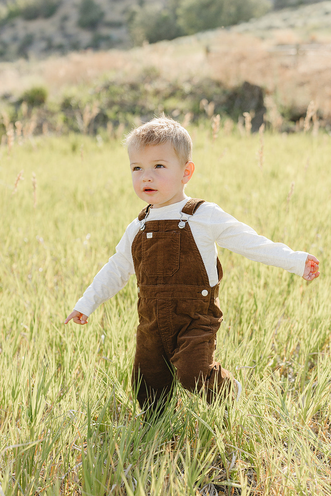 Brown Corduroy Overalls Mebie Baby
