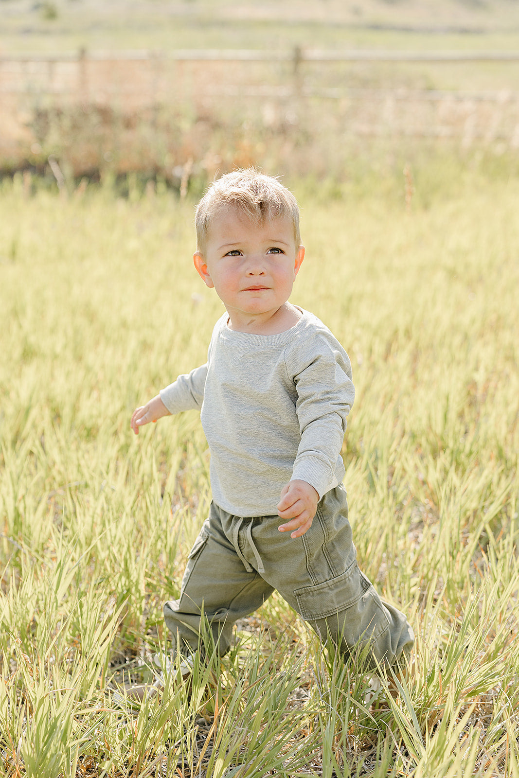 Grey Crewneck Mebie Baby