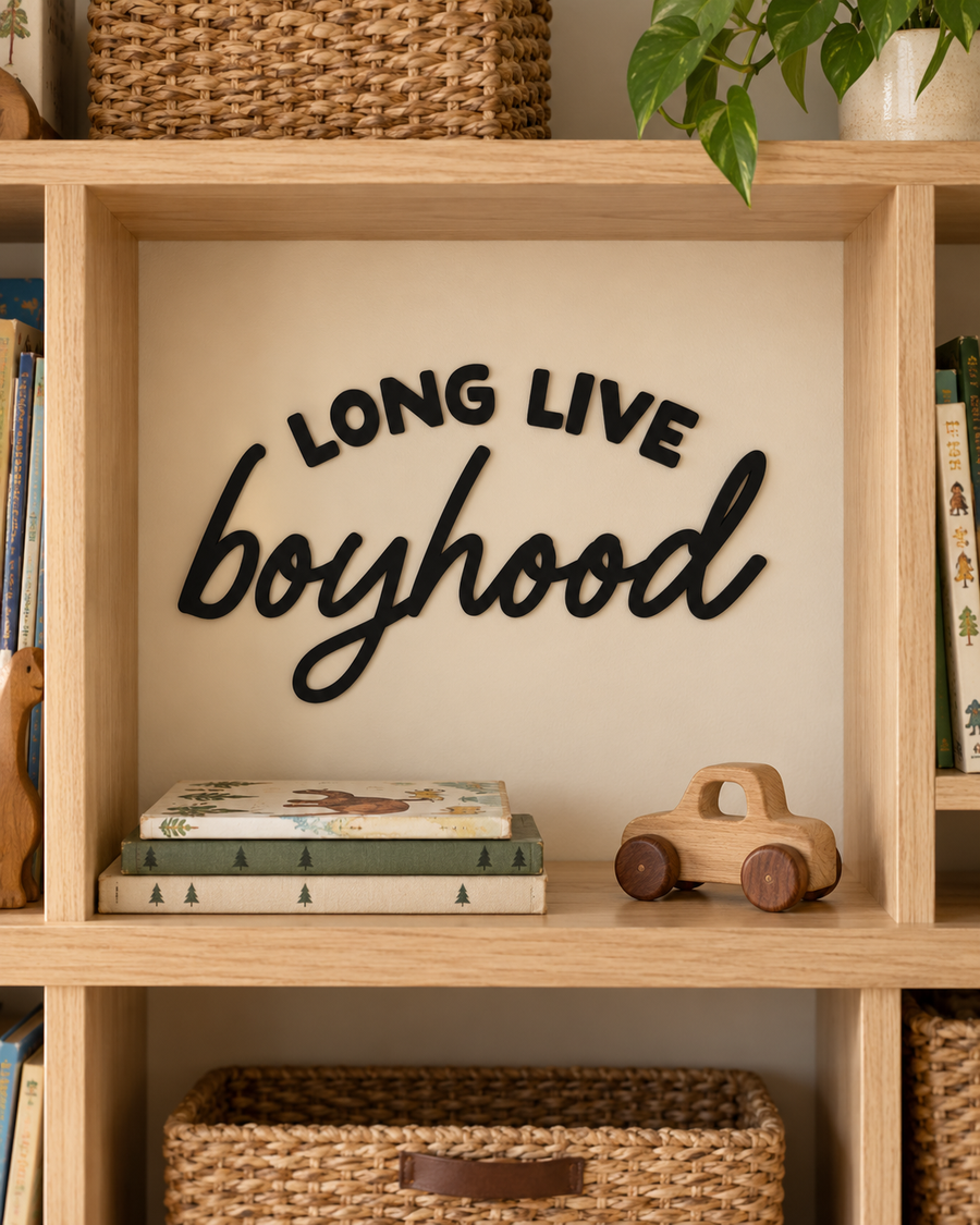 Long Live Boyhood Wall Sign Saved by Grace Co.