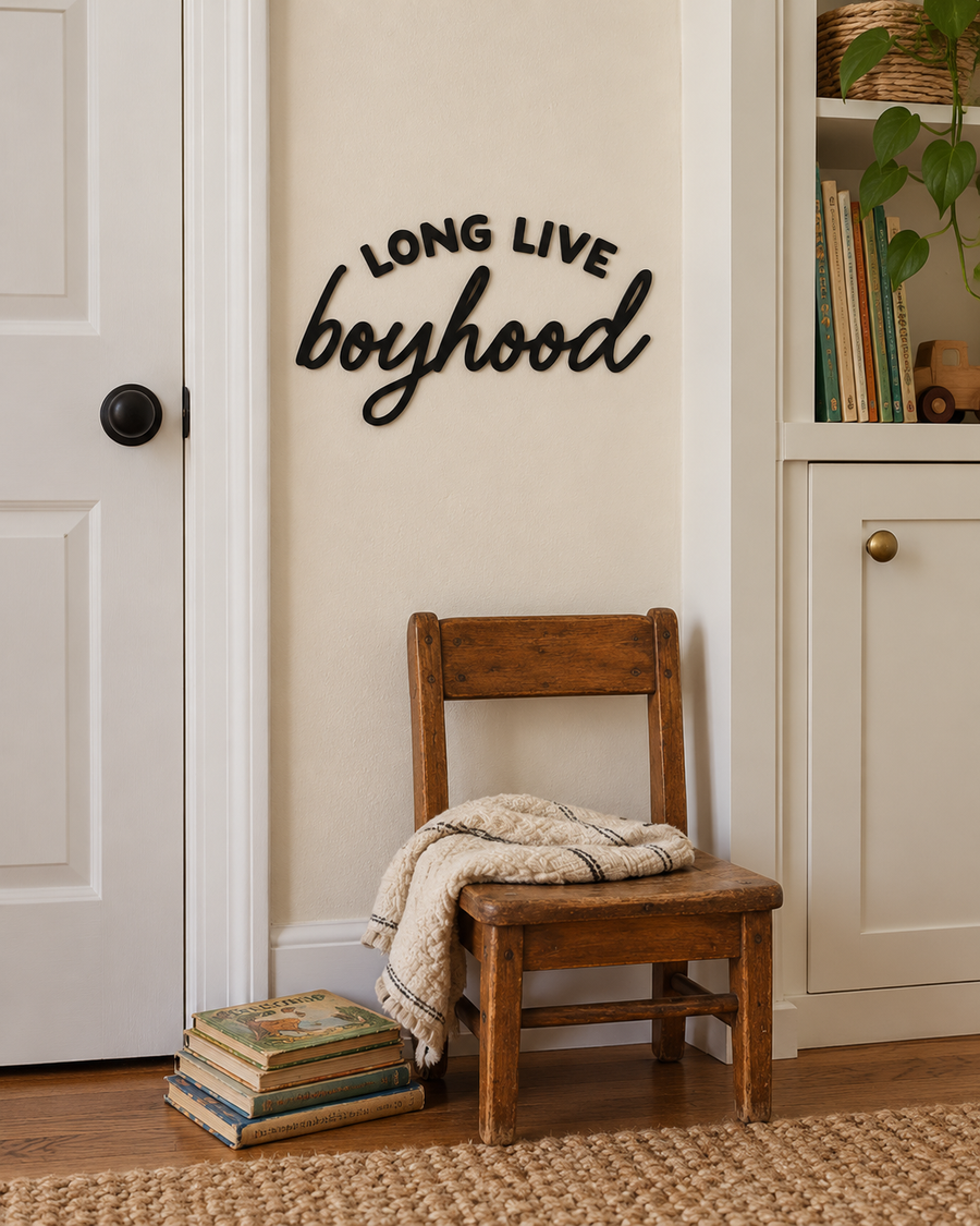 Long Live Boyhood Wall Sign Saved by Grace Co.
