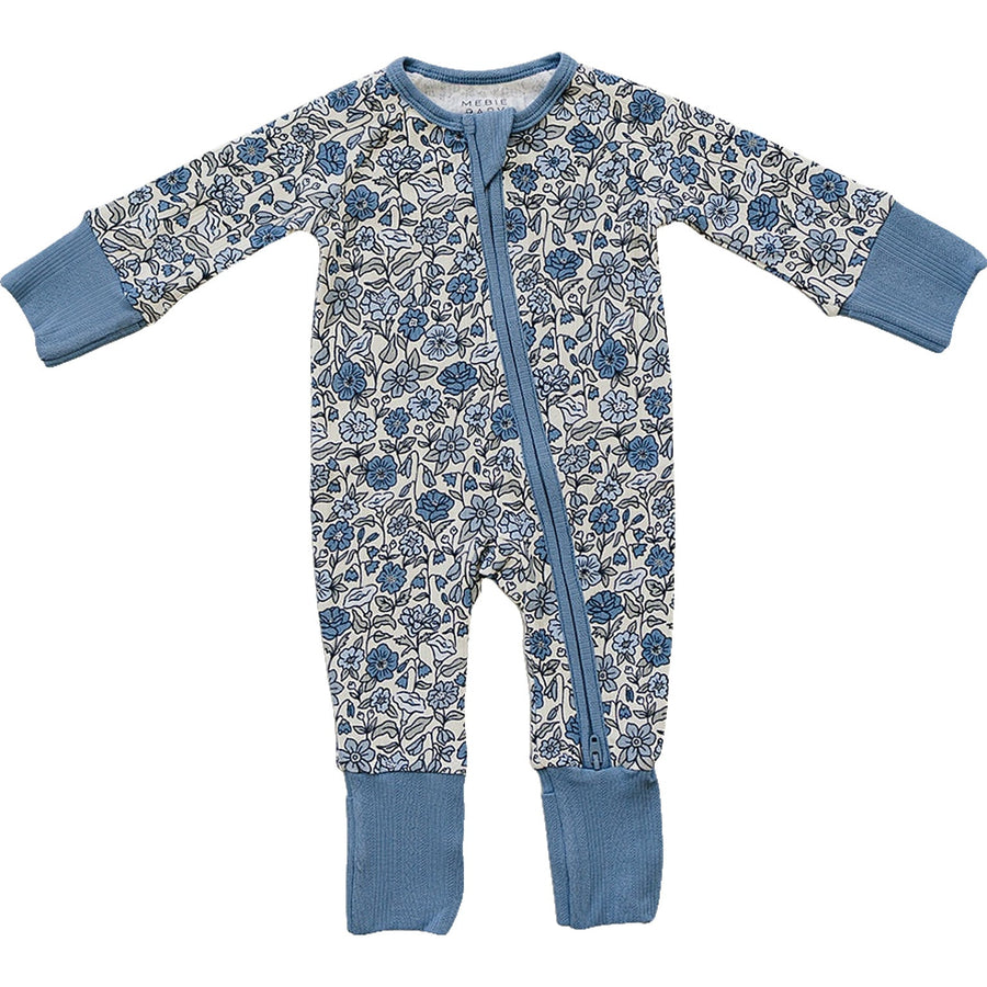 Bluebell Pointelle Bamboo Zipper Mebie Baby
