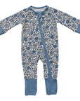 Bluebell Pointelle Bamboo Zipper