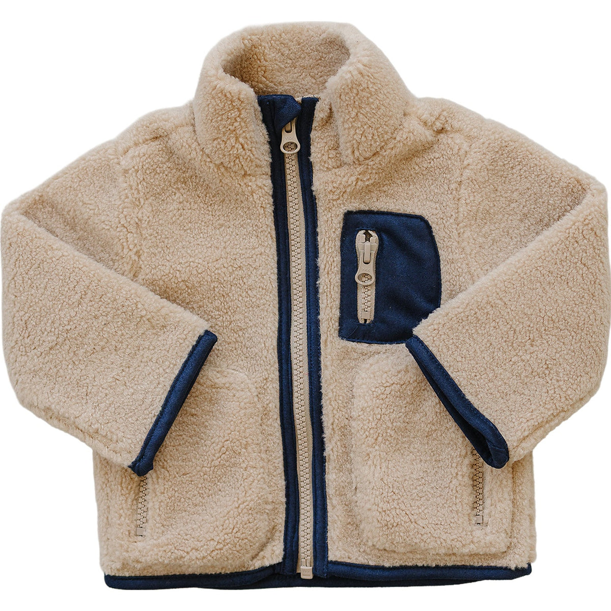 Sherpa Zip-Up Jacket Mebie Baby