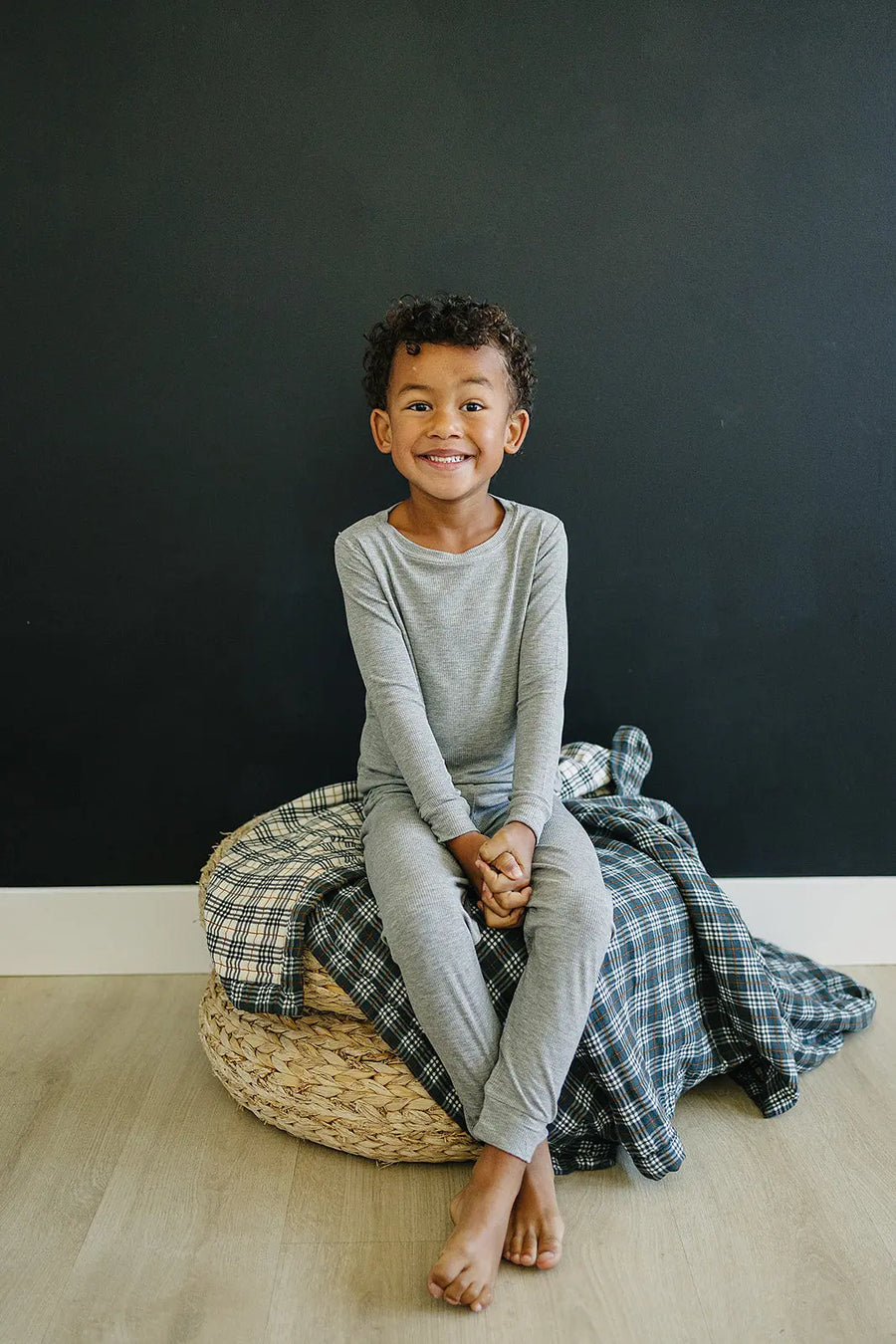 Vintage Plaid + Navy Plaid Muslin Quilt Mebie Baby