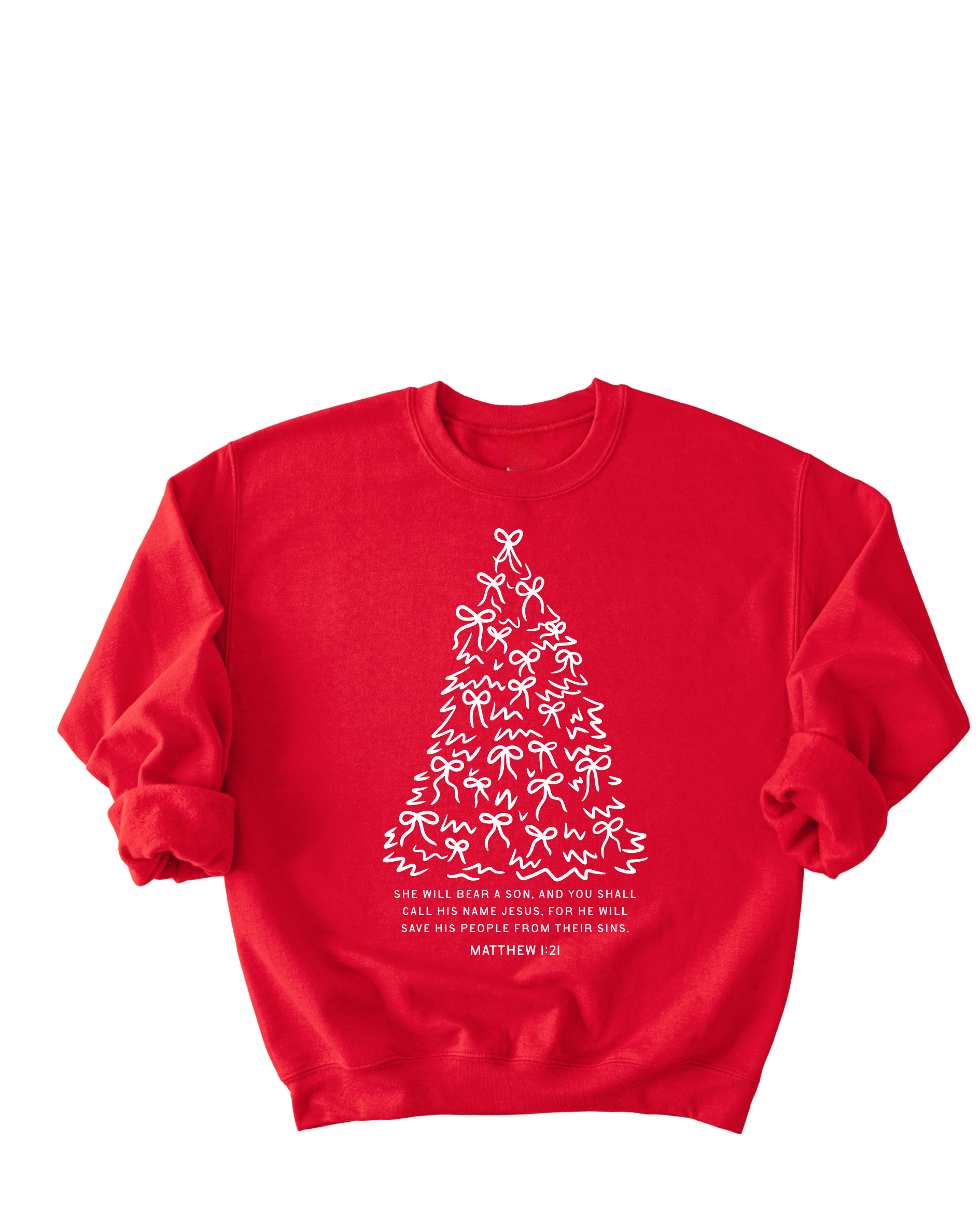 The Angel's Message Sweatshirt Matthew 1:21 SBG Co.