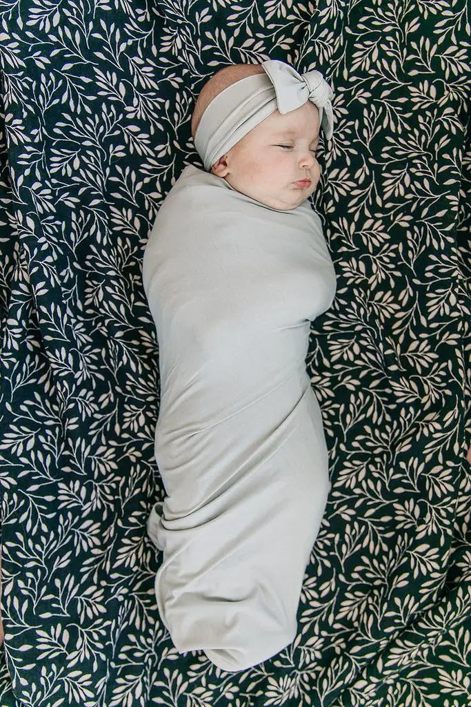 Stone Bamboo Head Wrap Mebie Baby