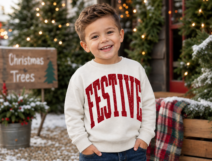 Festive Varsity Pullover SBG Co.