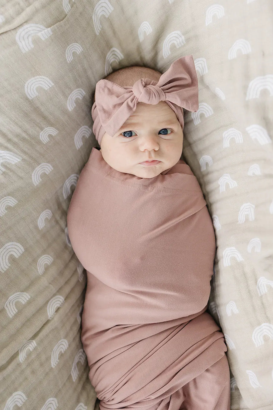 Dusty Rose Bamboo Head Wrap Mebie Baby