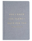 For I Know The Plans I Have For You Fabric Journal