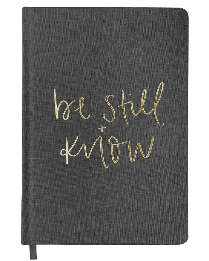 Be Still and Know Fabric Journal Sweet Water Decor