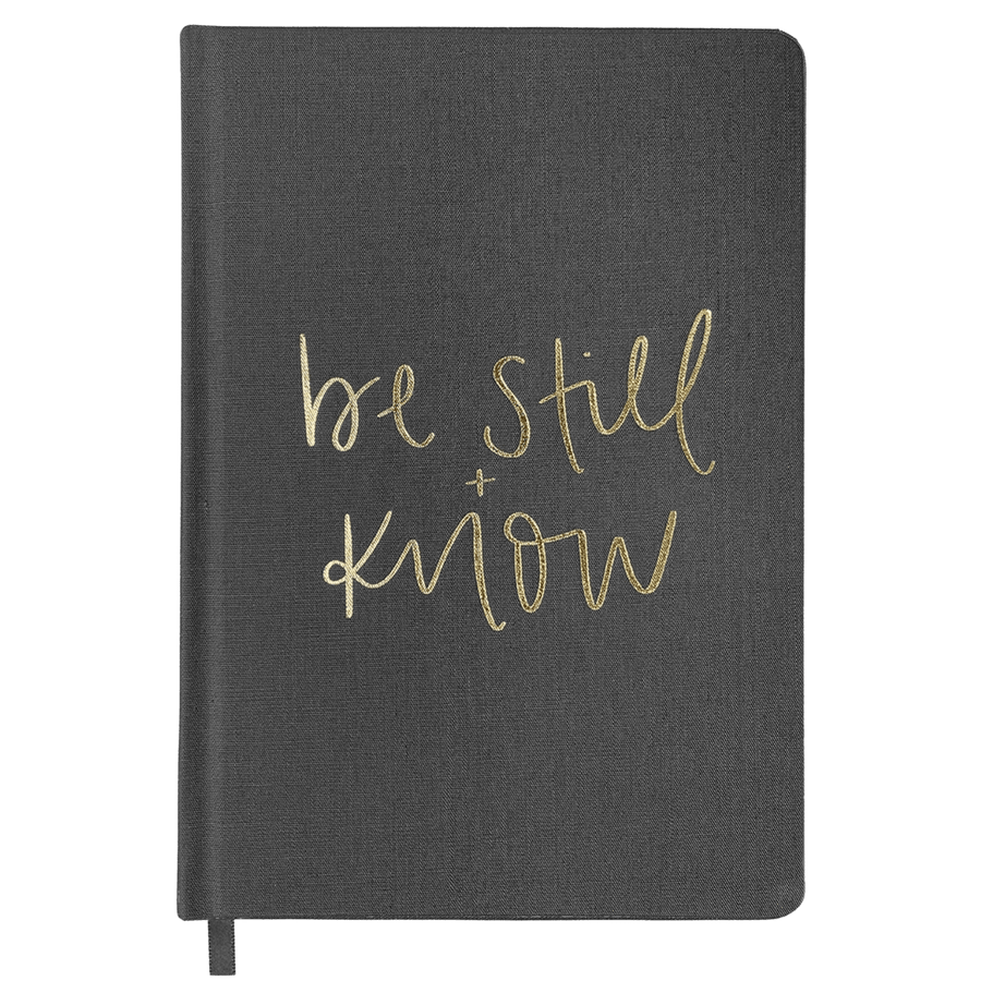 Be Still and Know Fabric Journal Sweet Water Decor