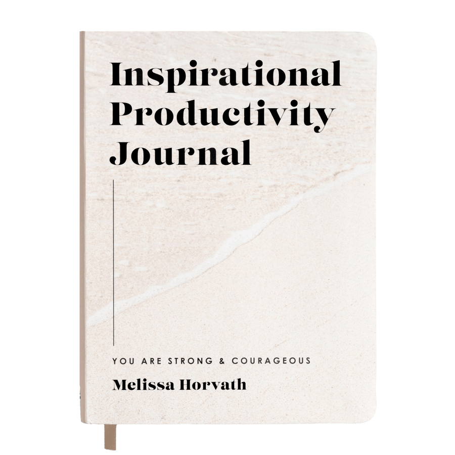 Inspirational Productivity Journal: You Are Strong & Courageous Sweet Water Decor