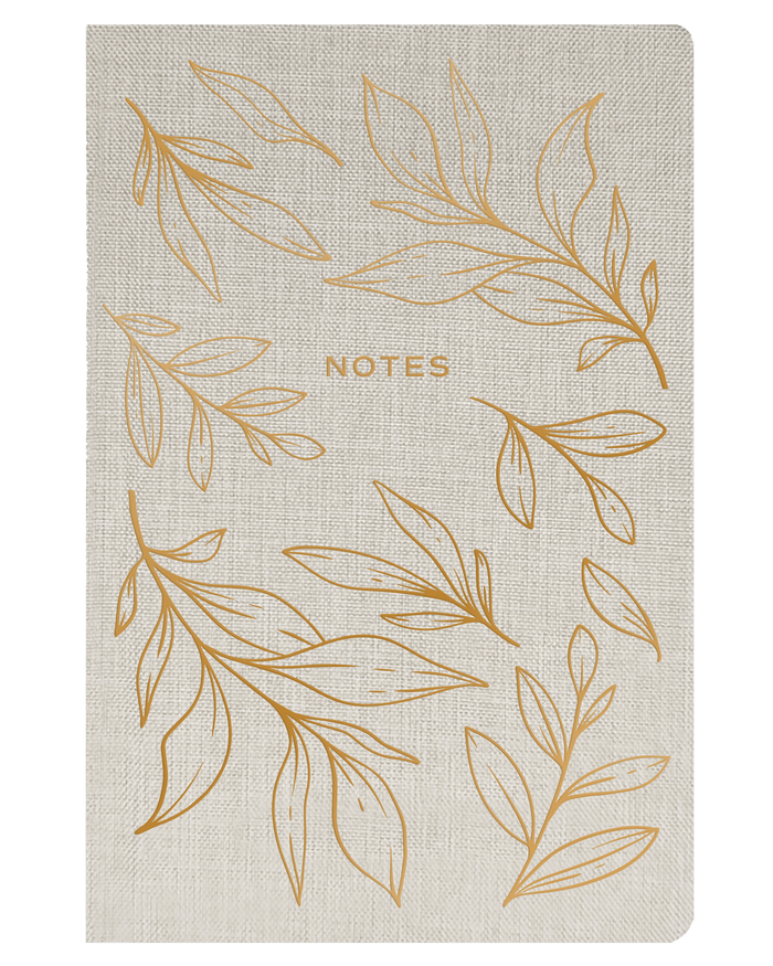 Gold Leaves Notes Journal Sweet Water Decor