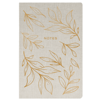 Gold Leaves Notes Journal