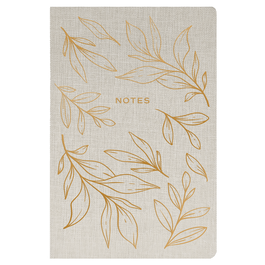 Gold Leaves Notes Journal Sweet Water Decor