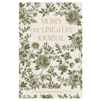Mom's One Line A Day Green Delft Leather Journal