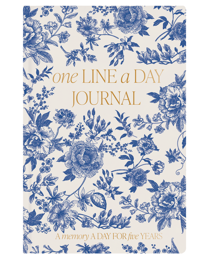Blue Delft One Line A Day Memory Journal Sweet Water Decor