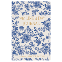 Blue Delft One Line A Day Memory Journal