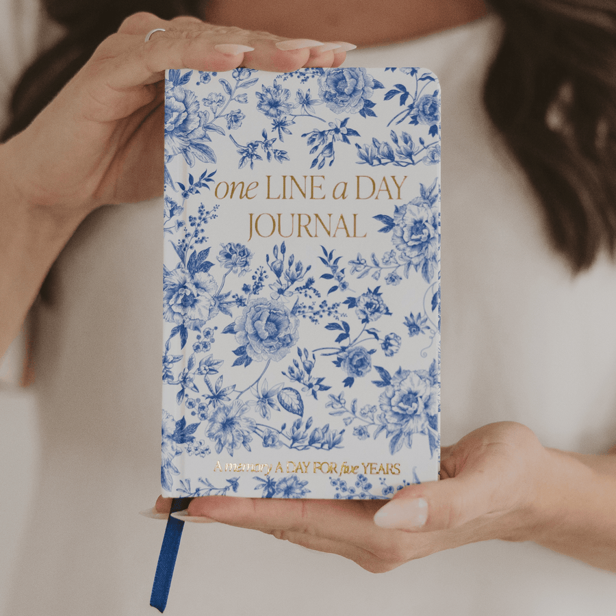 Blue Delft One Line A Day Memory Journal Sweet Water Decor