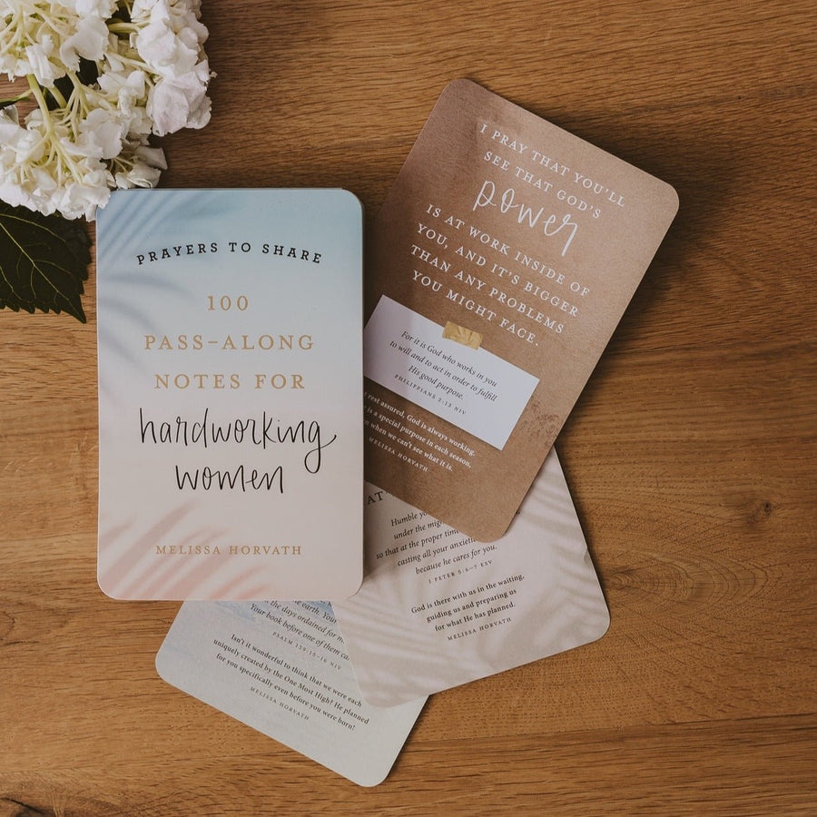 Prayers To Share - 100 Pass-Along Notes for Hardworking Women Sweet Water Decor