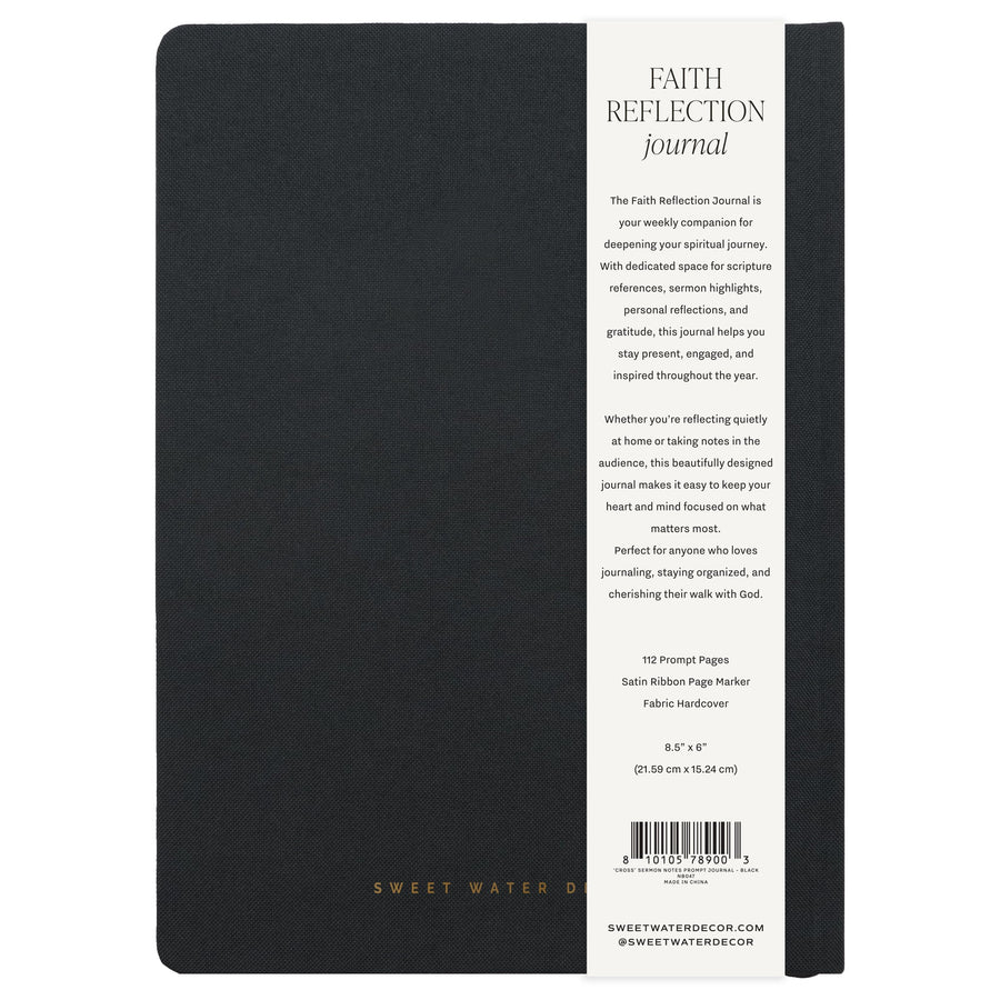 Cross Sermon Notes Journal Sweet Water Decor
