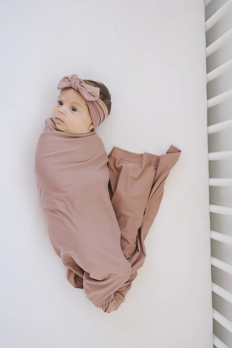 Dusty Rose Bamboo Head Wrap Mebie Baby