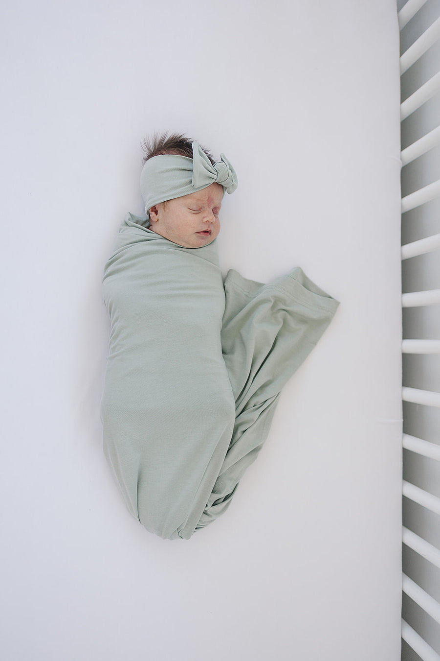 Sage Bamboo Head Wrap Mebie Baby
