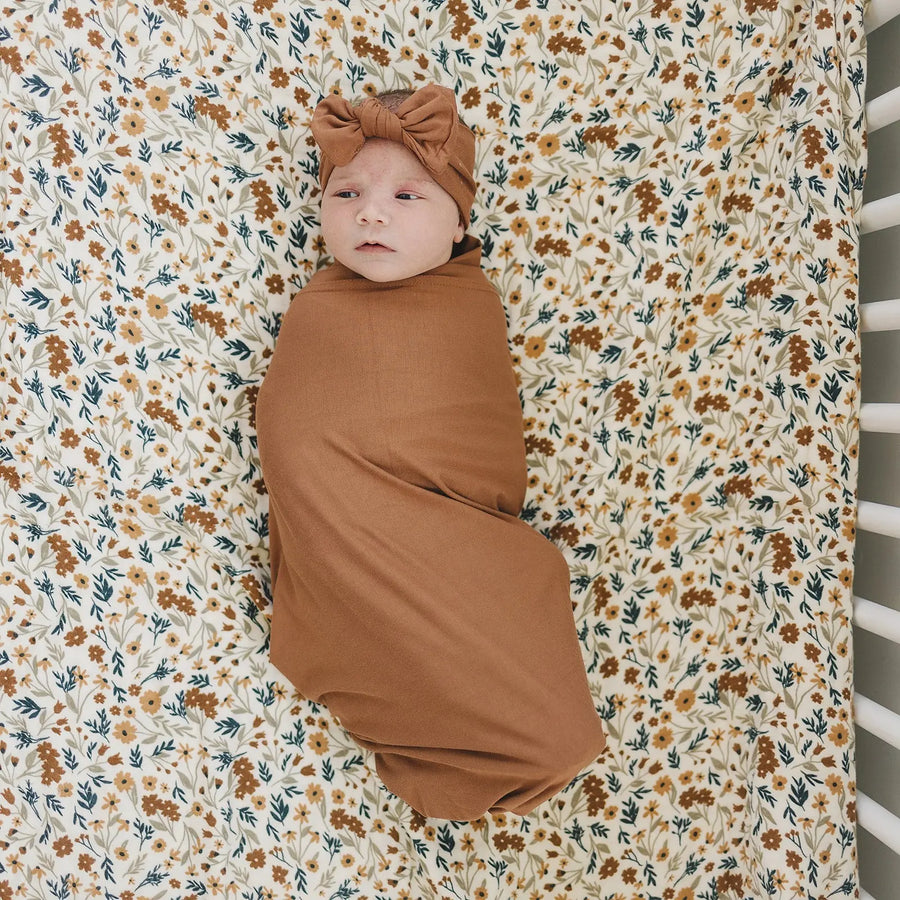 Rust Bamboo Head Wrap Mebie Baby