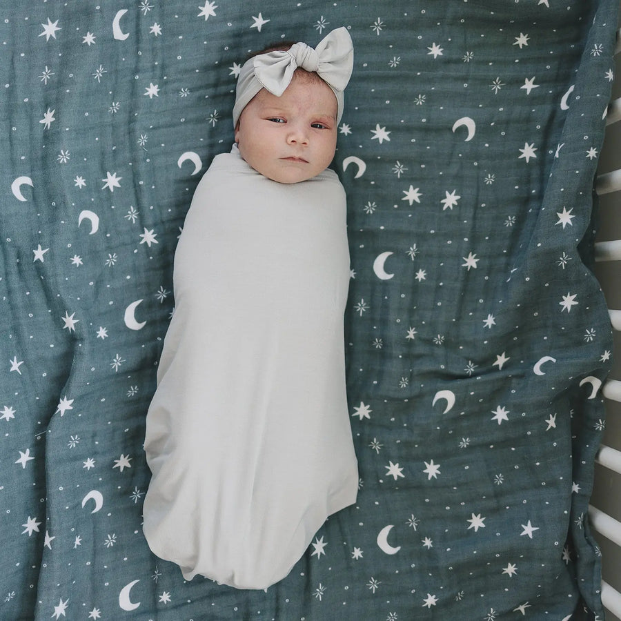 Stone Bamboo Head Wrap Mebie Baby