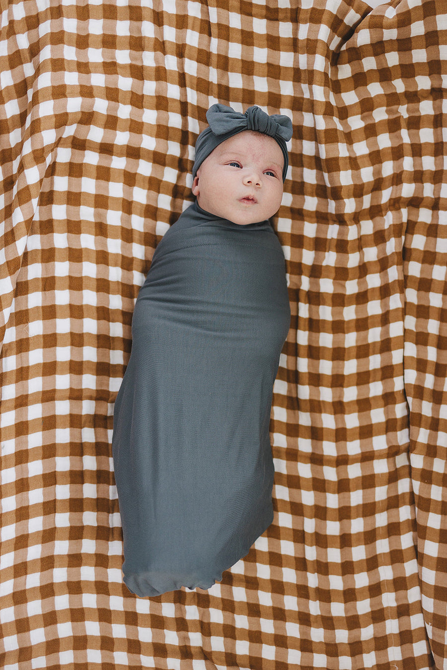 Gingham Muslin Quilt Mebie Baby