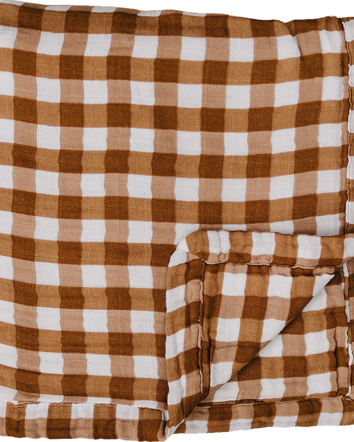 Gingham Muslin Quilt Mebie Baby