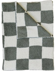 Green Checkered Plush Blanket