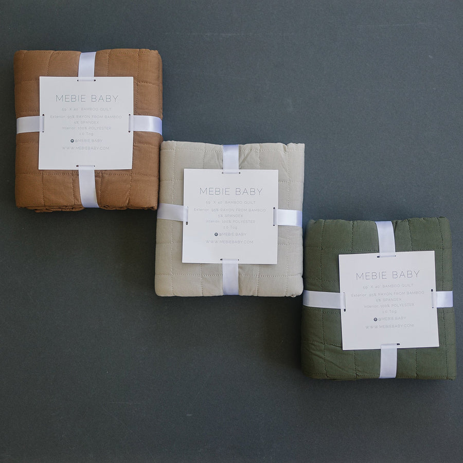 Oatmeal Bamboo Quilt Mebie Baby