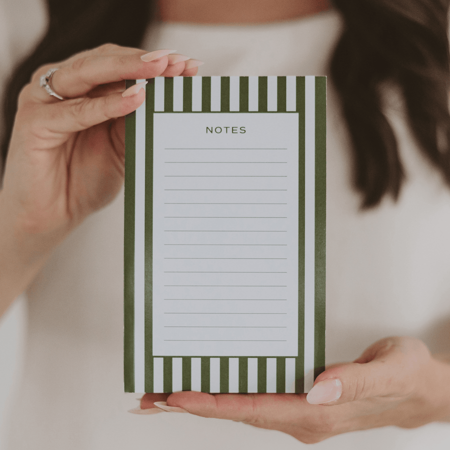 Striped Notepad Sweet Water Decor