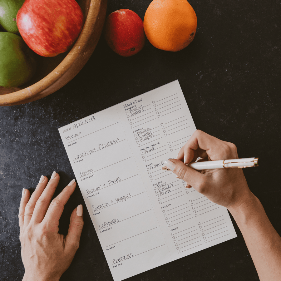 Weekly Meal Planner Notepad Sweet Water Decor