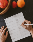 Weekly Meal Planner Notepad