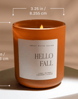 Spooky Season Soy Candle - Orange Matte Jar - 15 oz (Cozy Season)