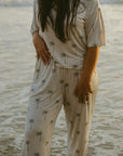 Women's Boxy Tee Lounge Set | Palm Tree