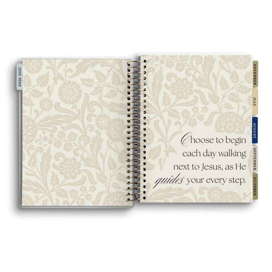 Walking with Jesus All Day, Every Day 2026-2027 18 Month Planner Sweet Water Decor