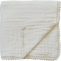 Cream Lace Muslin Quilt Mebie Baby