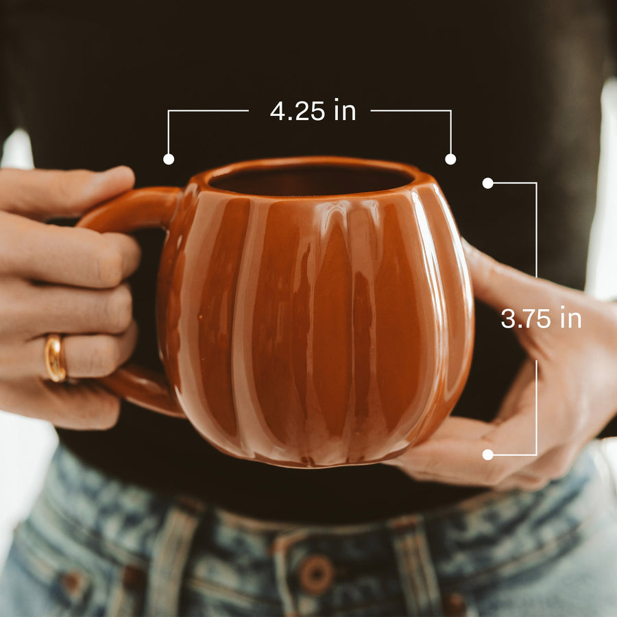 Orange Pumpkin 19 oz Figural Coffee Mug Sweet Water Decor