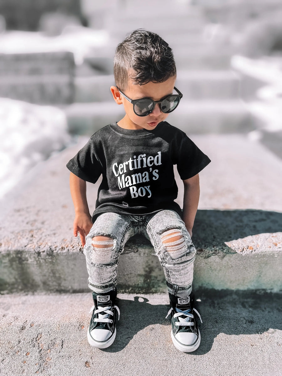 Certified Mama's Boy Tee Saved by Grace Co.