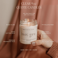 Best Teacher Ever Soy Candle - Clear Jar - 9 oz (Salt and Sea)