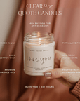 In My Engaged Era Soy Candle - Clear Jar - 9 oz (Wildflowers and Salt)