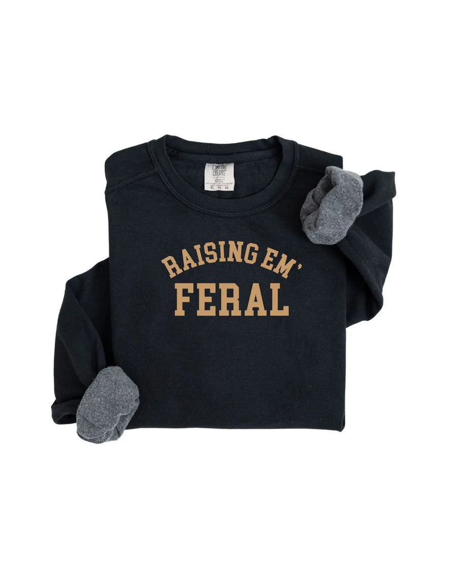 Raising Em' Feral Pullover Saved by Grace Co.