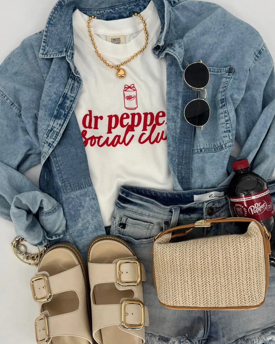 Dr. Pepper Social Club Tee Saved by Grace Co.